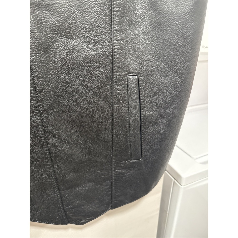 First Manufacturing Men's Western Buffalo Nickel Snaps Motorcycle Vest Size 4XL - Picture 7 of 9
